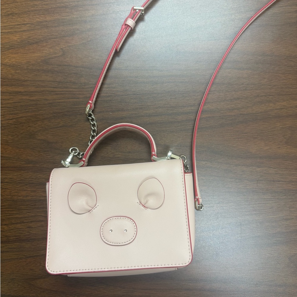 Kate Spade Pig Pink Handbag with Pig Design